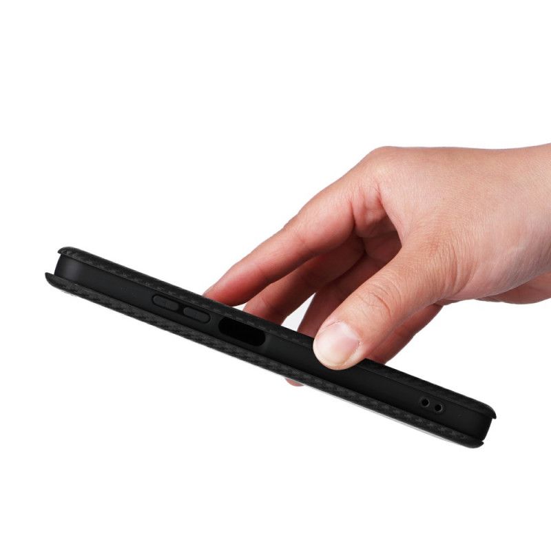 Flip Kotelot Realme C75 Karbon Włókno Etui Ochronne
