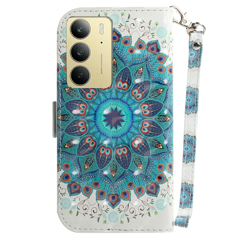 Obudowa Realme C75 Etui Na Telefon Smycz Z Zieloną Mandalą