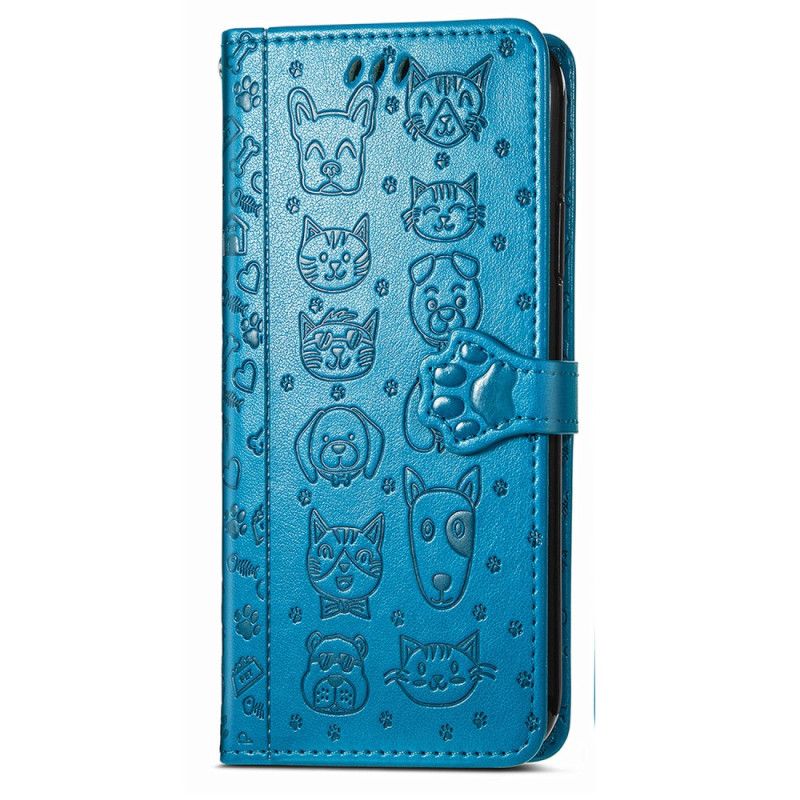 Skórzany Futerał Realme C75 Etui Na Telefon Animowane Zwierzęta