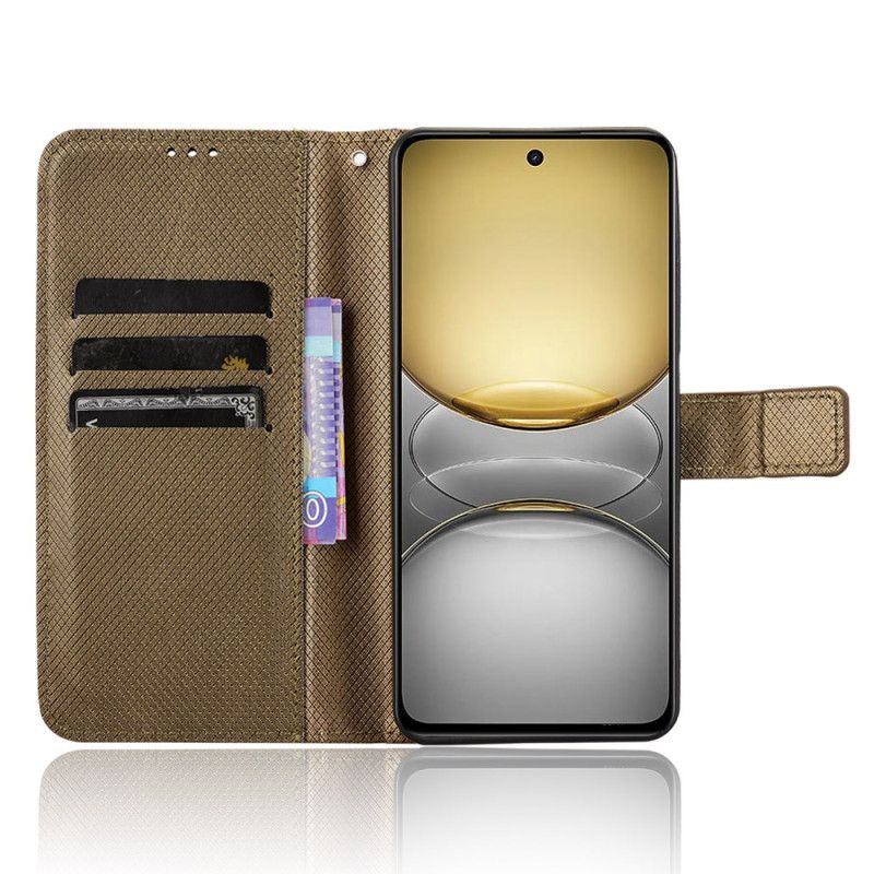 Skórzany Futerał Realme C75 Etui Na Telefon Kropki Pasek