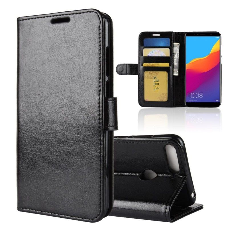 Etui Folio Honor 7A Biały Czarny Imitacja Skóry