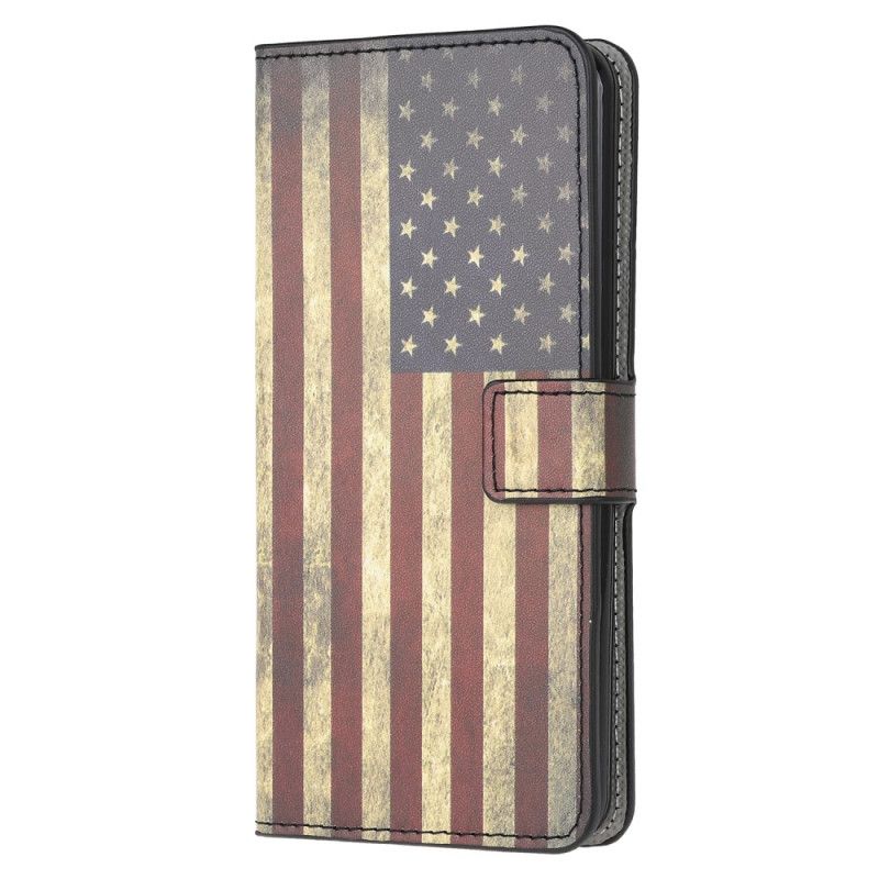 Etui Folio Samsung Galaxy A42 5G Flaga Amerykańska Etui Ochronne