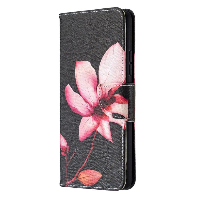 Etui Folio Samsung Galaxy A42 5G Różowy Kwiat Etui Ochronne