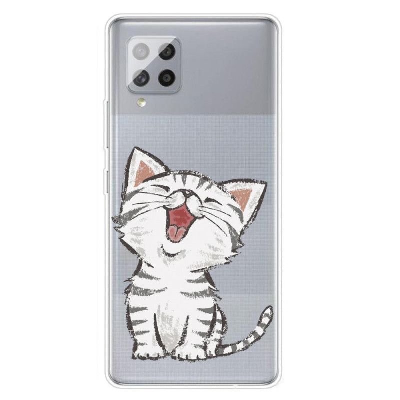 Etui Samsung Galaxy A42 5G Słodki Kot Etui Ochronne
