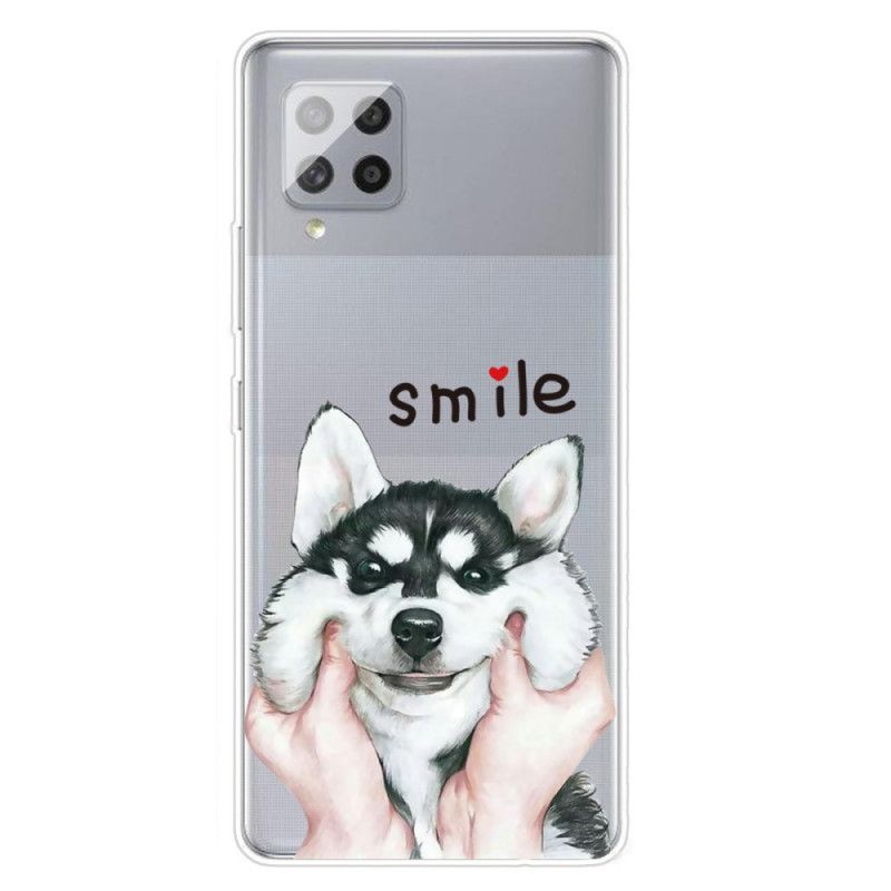 Etui Samsung Galaxy A42 5G Uśmiechnięty Pies