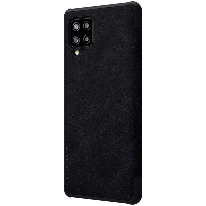 Flip Kotelot Samsung Galaxy A42 5G Czerwony Czarny Seria Nillkin Qin Etui Ochronne