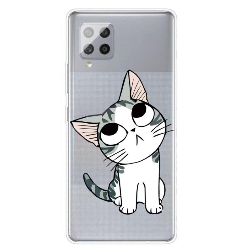 Futerały Samsung Galaxy A42 5G Etui na Telefon Uroczy Kot