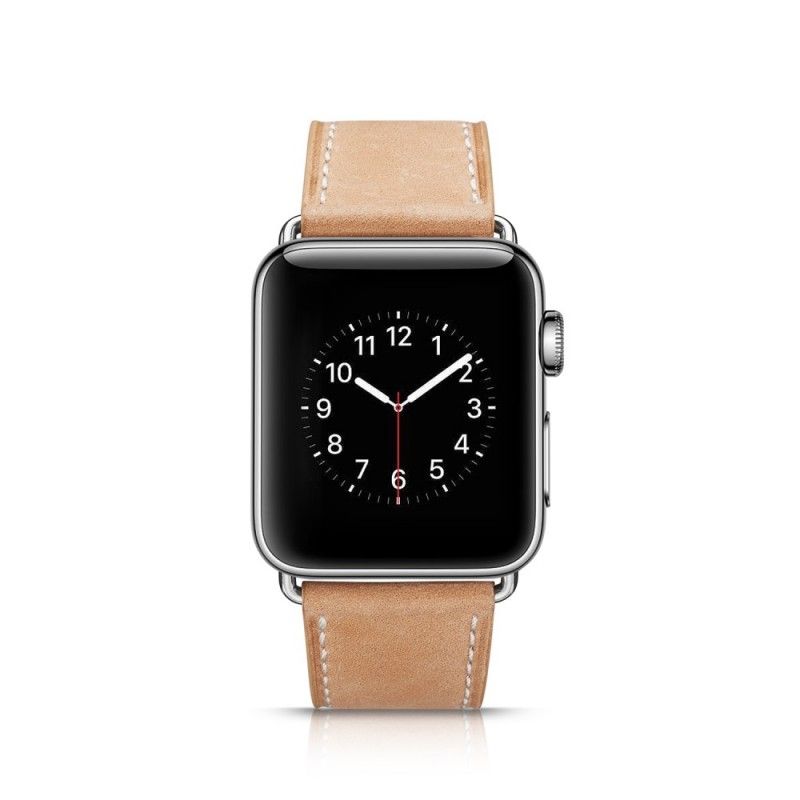 Pasek Do Zegarka Apple 44/42 Mm Przeszycie Z Prawdziwej Skóry