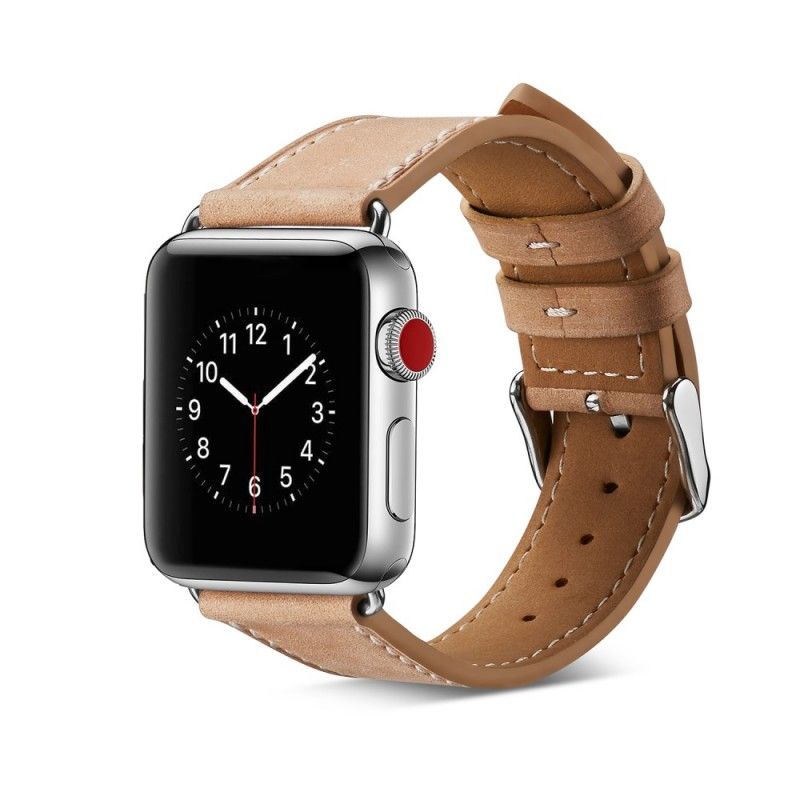 Pasek Do Zegarka Apple 44/42 Mm Przeszycie Z Prawdziwej Skóry