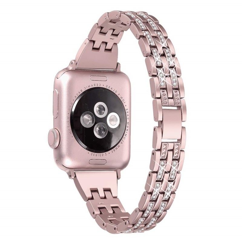 Pasek Do Zegarka Apple 44/42 Mm Ze Stali Nierdzewnej I Cyrkonii