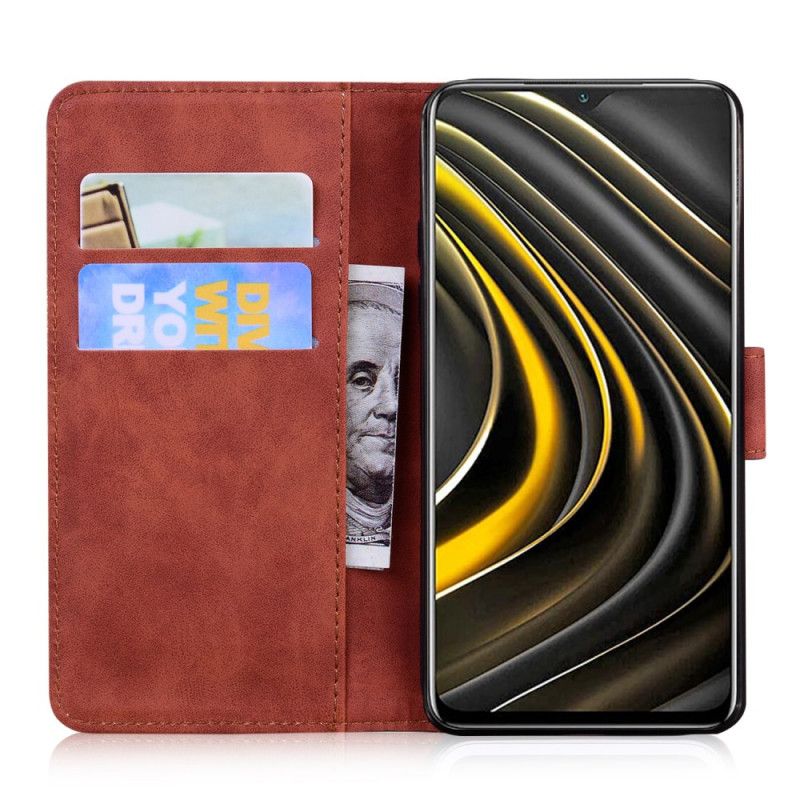 Etui Folio Huawei Nova 8i / Honor 50 Lite Motyl Dotykający Skóry Etui Ochronne