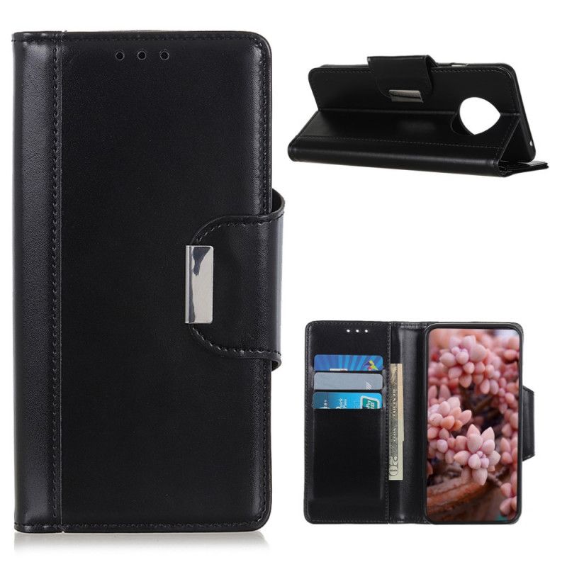 Etui Folio Huawei Mate 40 Pro Czerwony Czarny Zapięcie Eleganckie Ze Sztucznej Skóry Etui Ochronne