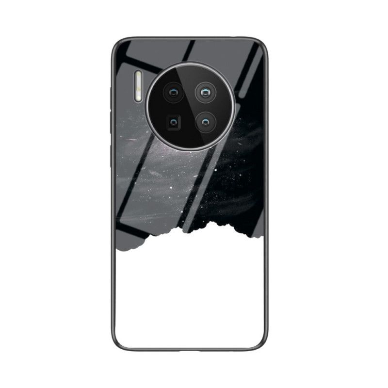 Etui Huawei Mate 40 Pro Szary Czarny Szkło Hartowane W Pełnych Kolorach Etui Ochronne