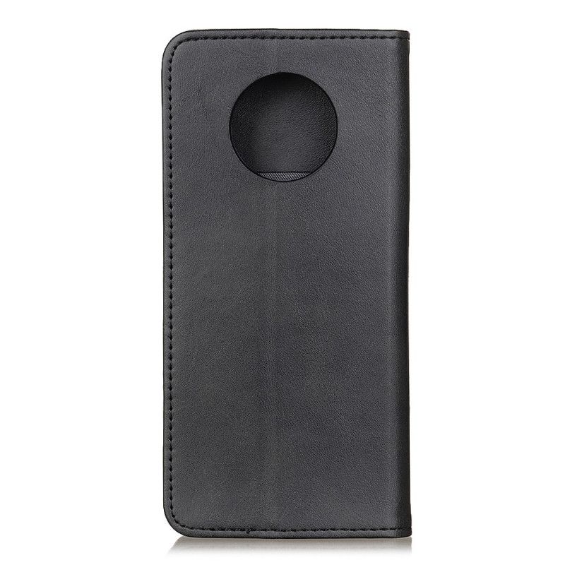 Flip Kotelot Huawei Mate 40 Pro Czerwony Czarny Elegancka Dwoina Skórzana Etui Ochronne