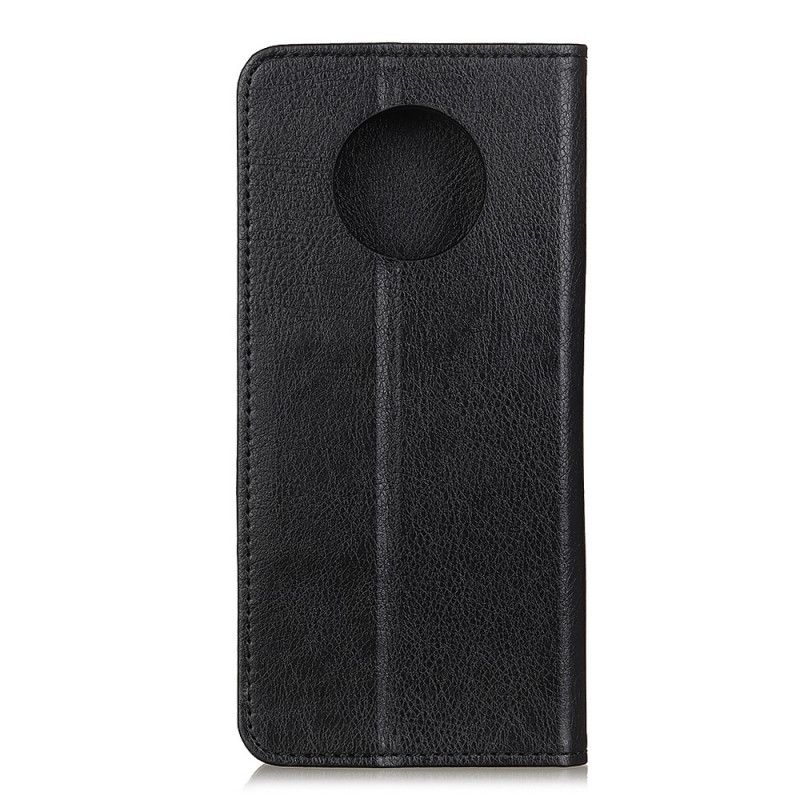 Flip Kotelot Huawei Mate 40 Pro Czerwony Czarny Pojedyncza Dwoina Lychee Etui Ochronne
