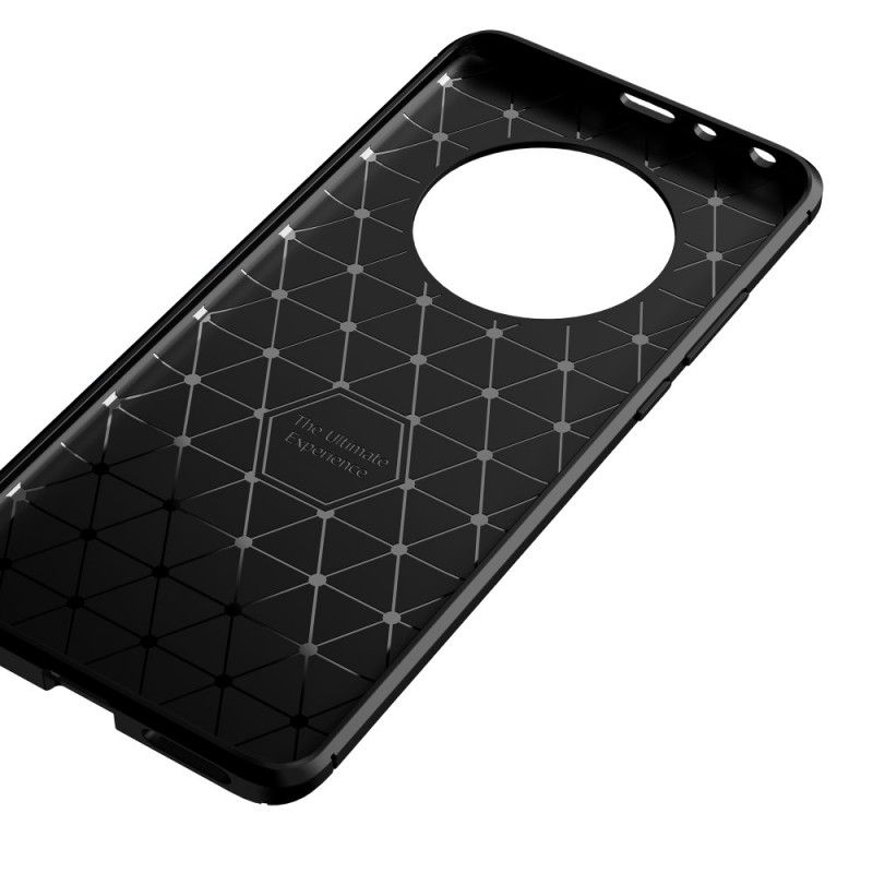Futerały Huawei Mate 40 Pro Granatowy Czarny Elastyczna Tekstura Włókna Węglowego