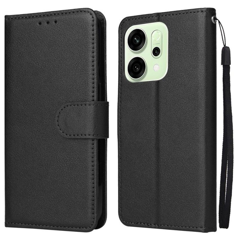 Etui Folio Do Oppo Reno 14 5g Klasyczny Skórzany Styl