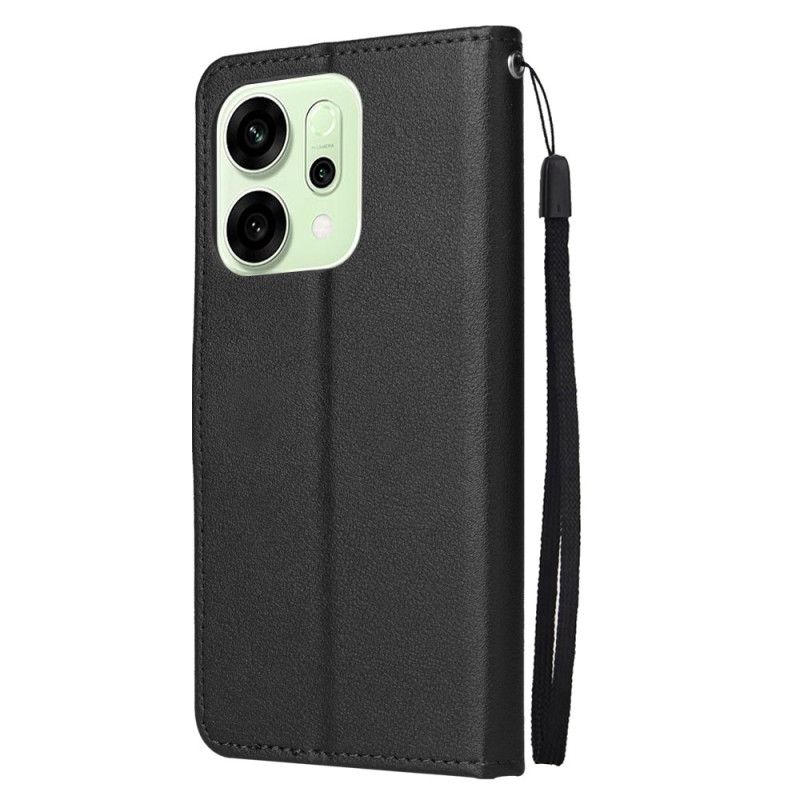 Etui Folio Do Oppo Reno 14 5g Klasyczny Skórzany Styl