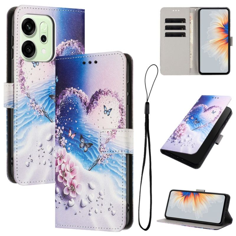 Etui Folio Do Oppo Reno 14 5g Serce