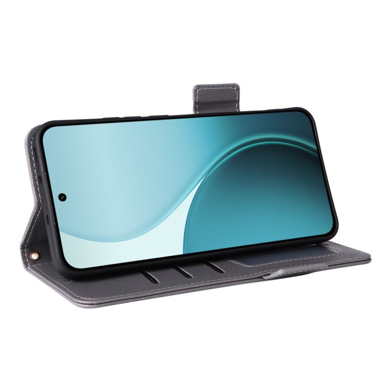 Etui Folio Do Oppo Reno 14 5g Teksturowany Z Paskiem