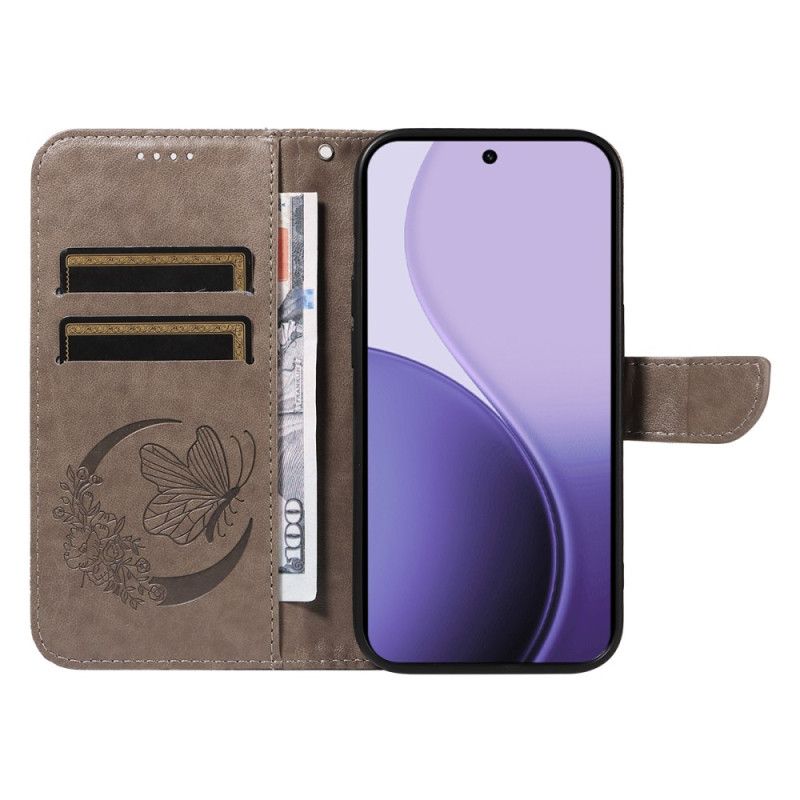 Etui Folio Do Oppo Reno 14 5g Wzór Motyla