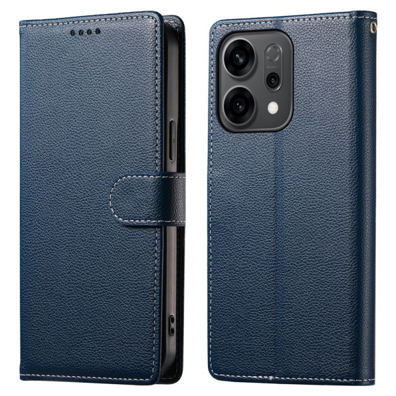 Etui Folio Oppo Reno 14 5g Gładki Efekt Skóry Etui Ochronne