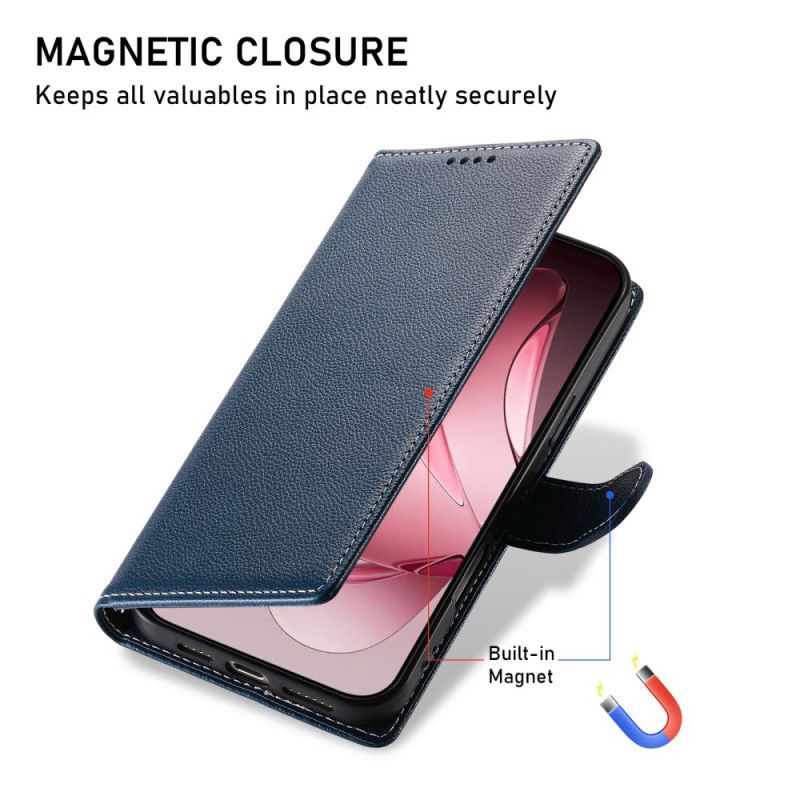 Etui Folio Oppo Reno 14 5g Gładki Efekt Skóry Etui Ochronne