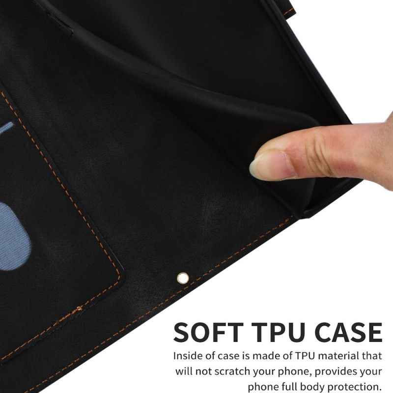 Etui Folio Oppo Reno 14 5g Kwiatowy Wzór Z Paskiem