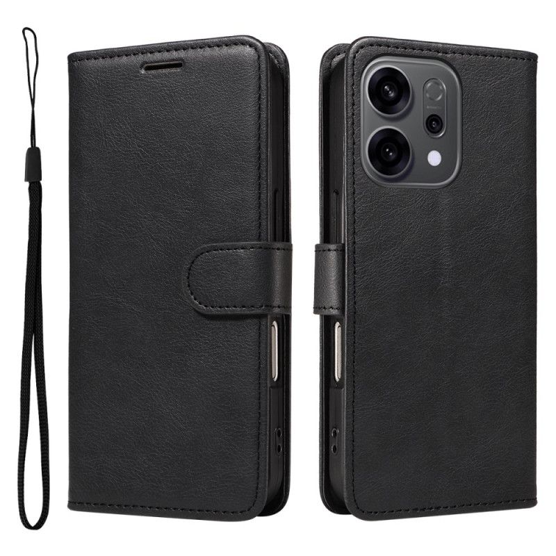 Etui Folio Oppo Reno 14 5g Pasek W Jednolitym Kolorze Etui Ochronne