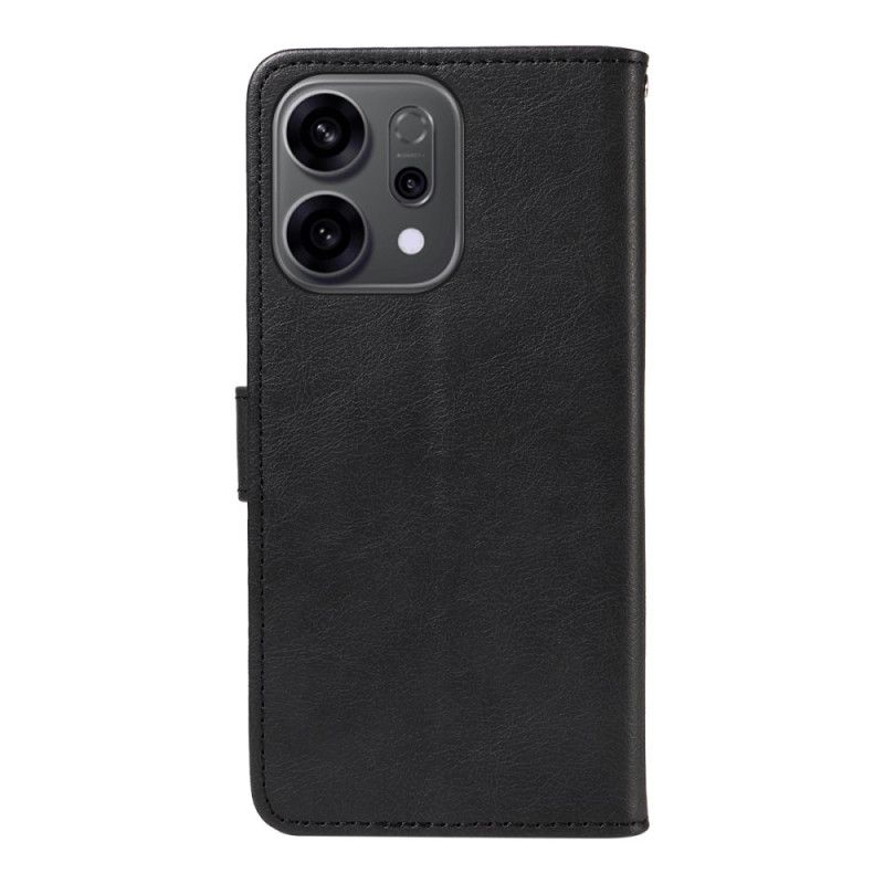 Etui Folio Oppo Reno 14 5g Pasek W Jednolitym Kolorze Etui Ochronne