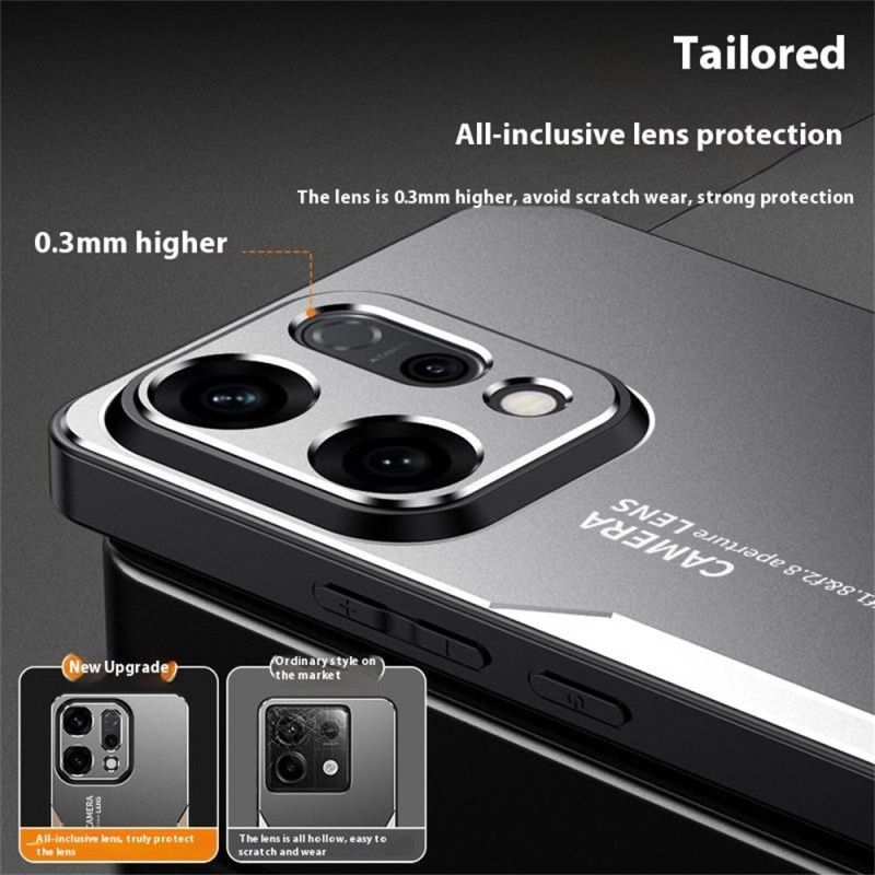 Etui Oppo Reno 14 5g Efekt Metalu Etui Ochronne