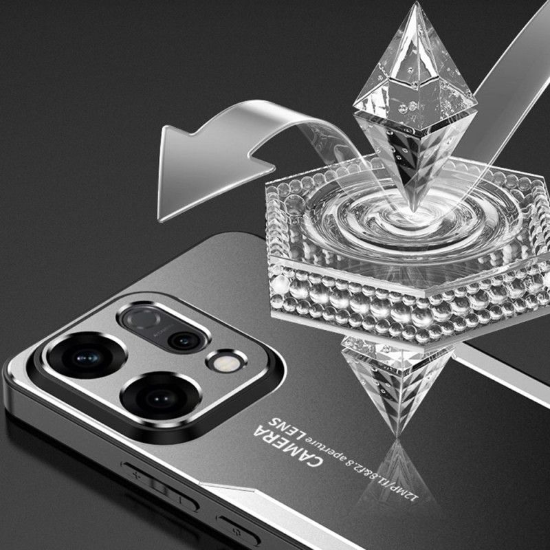 Etui Oppo Reno 14 5g Efekt Metalu Etui Ochronne