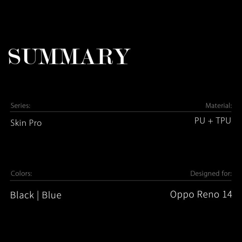Flip Kotelot Oppo Reno 14 5g Etui Na Telefon Seria Skin Pro Dux Ducis