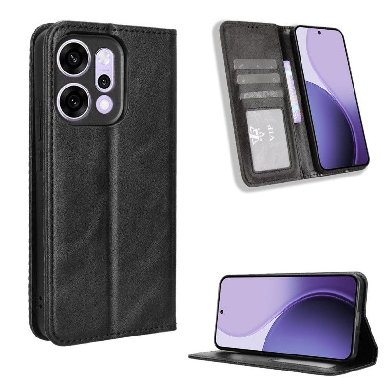 Flip Kotelot Oppo Reno 14 5g Ramka W Stylu Vintage Etui Ochronne