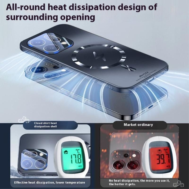 Futerały Oppo Reno 14 5g Etui Na Telefon Kompatybilny Z Magsafe Efekt Metalu