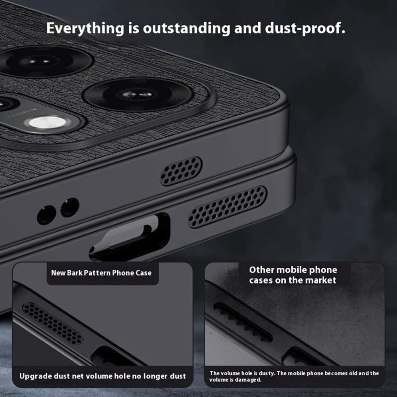 Futerały Oppo Reno 14 5g Etui Na Telefon Tekstura Drewna