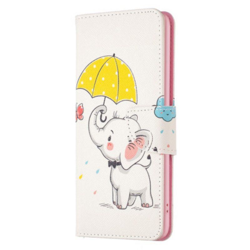 Skórzany Futerał do Xiaomi 13 Pro Parasol Motyla