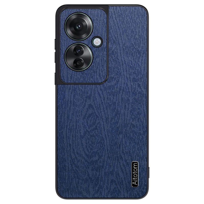 Futerały Oppo Reno 11f 5g Etui Na Telefon Sztuczna Skóra Z Efektem Drewna