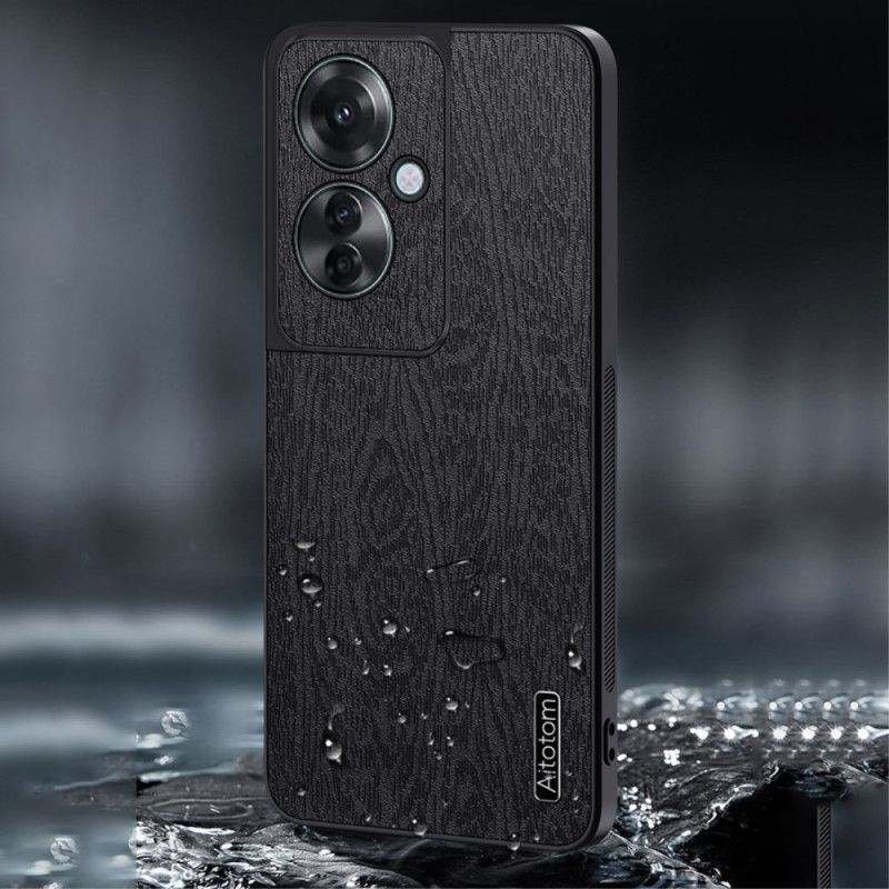 Futerały Oppo Reno 11f 5g Etui Na Telefon Sztuczna Skóra Z Efektem Drewna