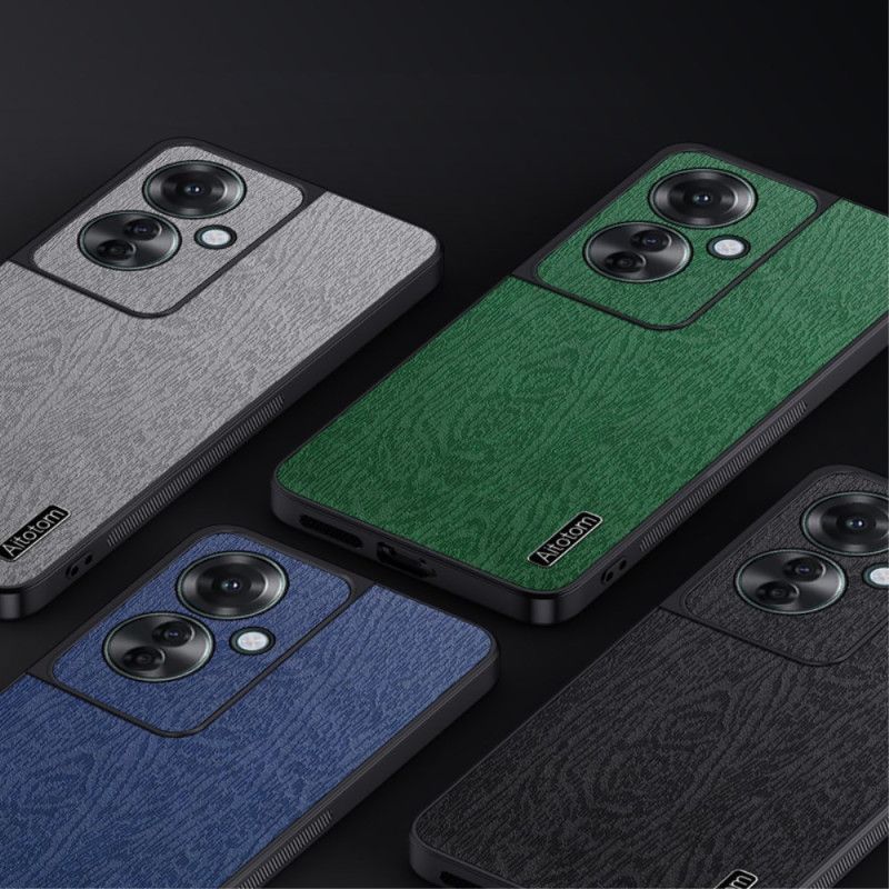 Futerały Oppo Reno 11f 5g Etui Na Telefon Sztuczna Skóra Z Efektem Drewna