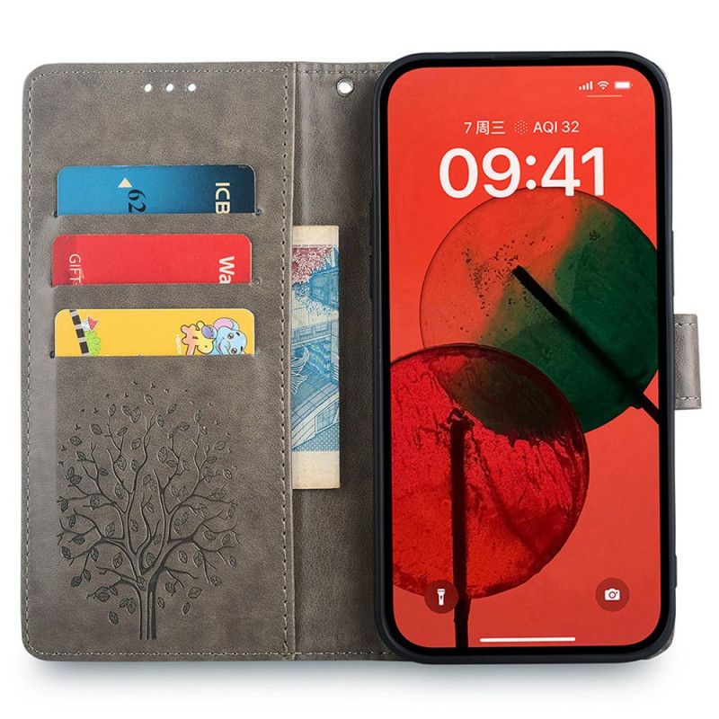 Obudowa Oppo Reno 11f 5g Etui Na Telefon Jeleń I Drzewo Na Smyczy