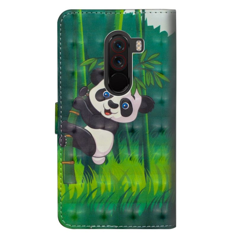 Etui Folio Xiaomi Pocophone F1 Panda I Bambus