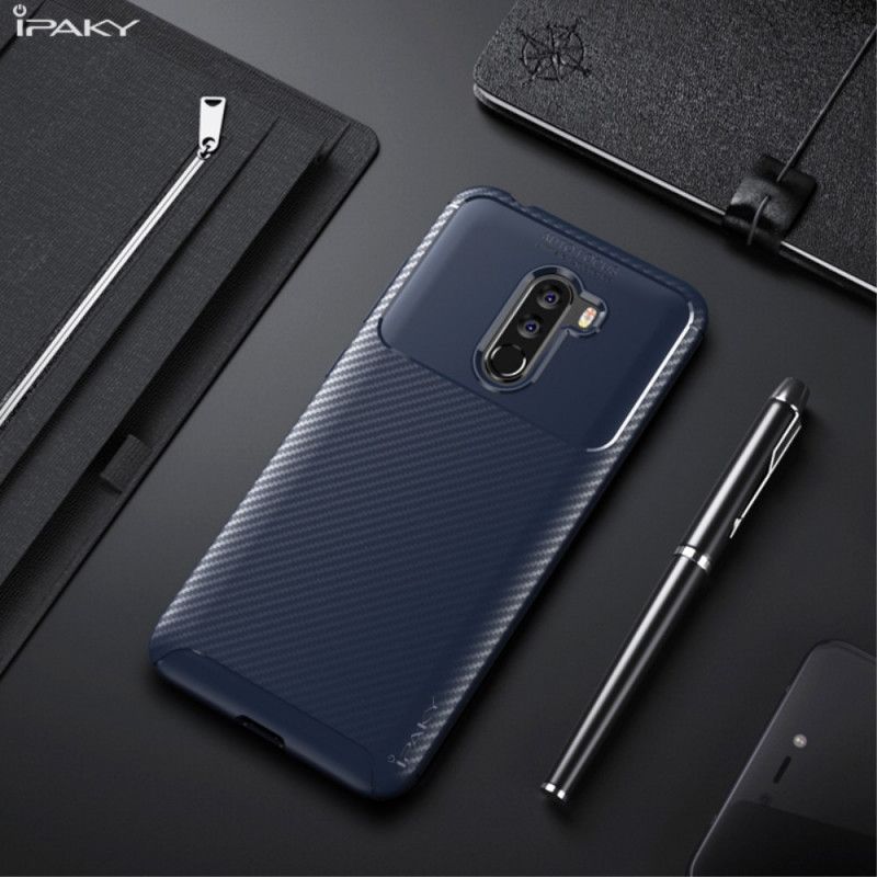 Etui Xiaomi Pocophone F1 Granatowy Czarny Antypoślizgowy Ipaky