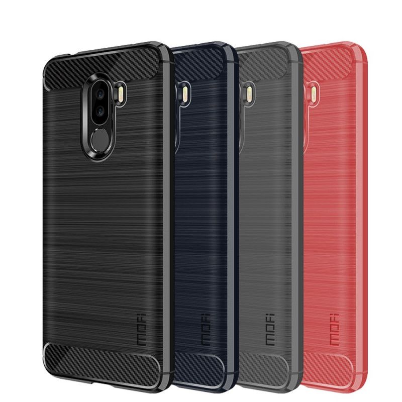 Etui Xiaomi Pocophone F1 Szary Czarny Mofi Szczotkowane Włókno Węglowe