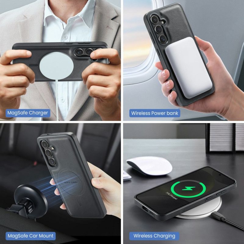 Etui Do Samsung Galaxy S26 Magnetyczny Uchwyt Na Karty I Pierścień Magking