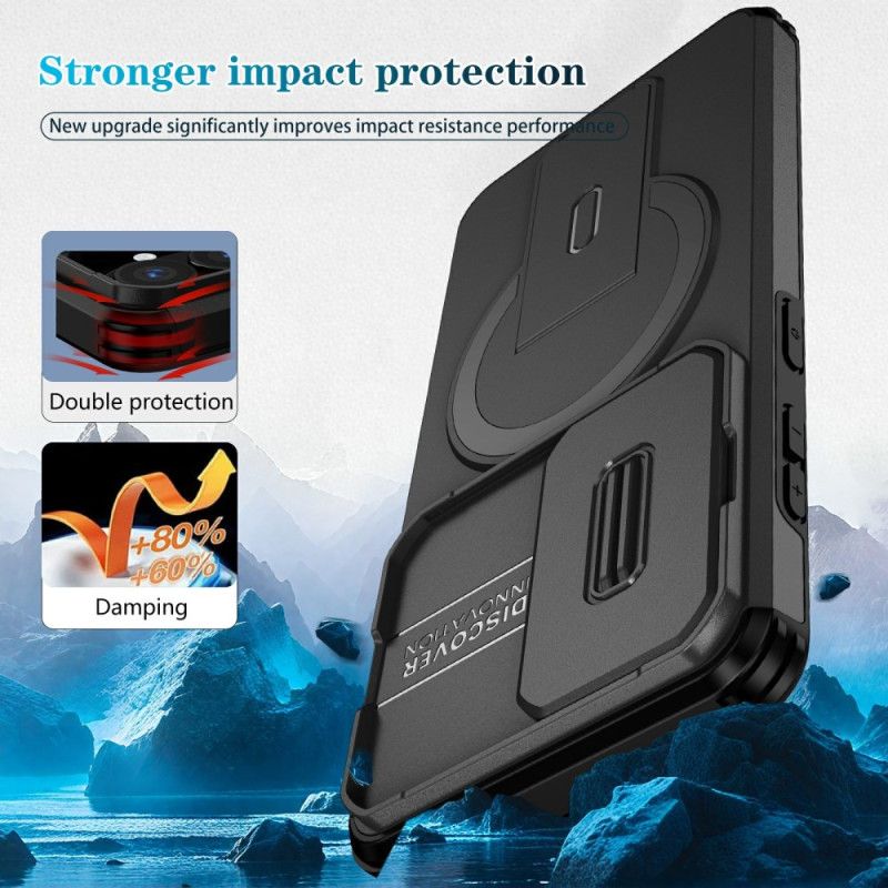 Etui Do Samsung Galaxy S26 Przesuwana Magnetyczna Podpórka I Osłona Aparatu