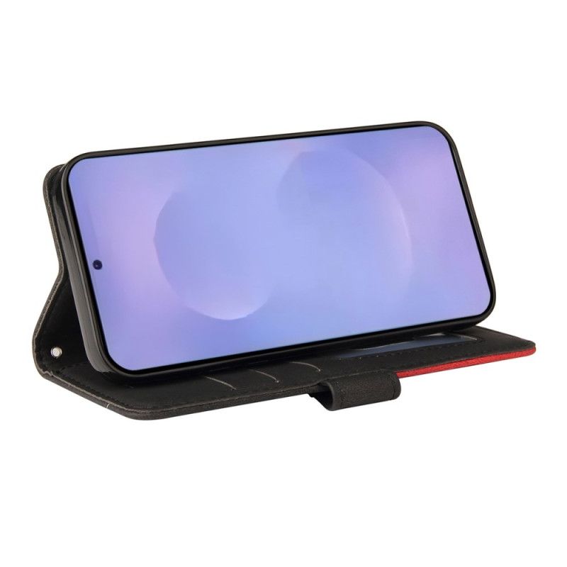 Etui Folio Do Samsung Galaxy S26 Dwukolorowy Falisty