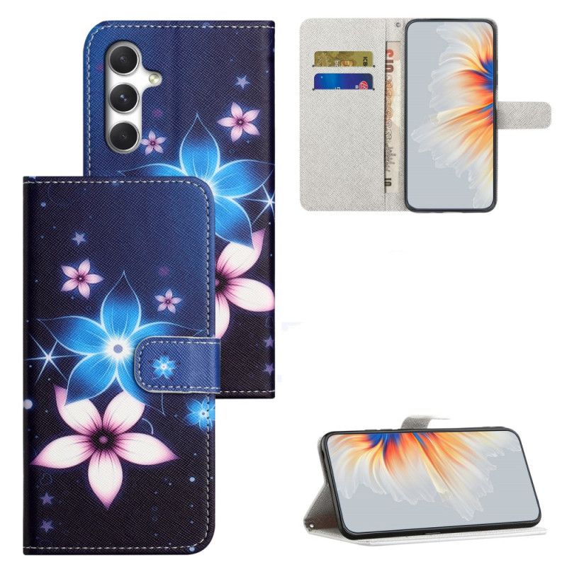 Etui Folio Do Samsung Galaxy S26 Księżycowe Kwiaty