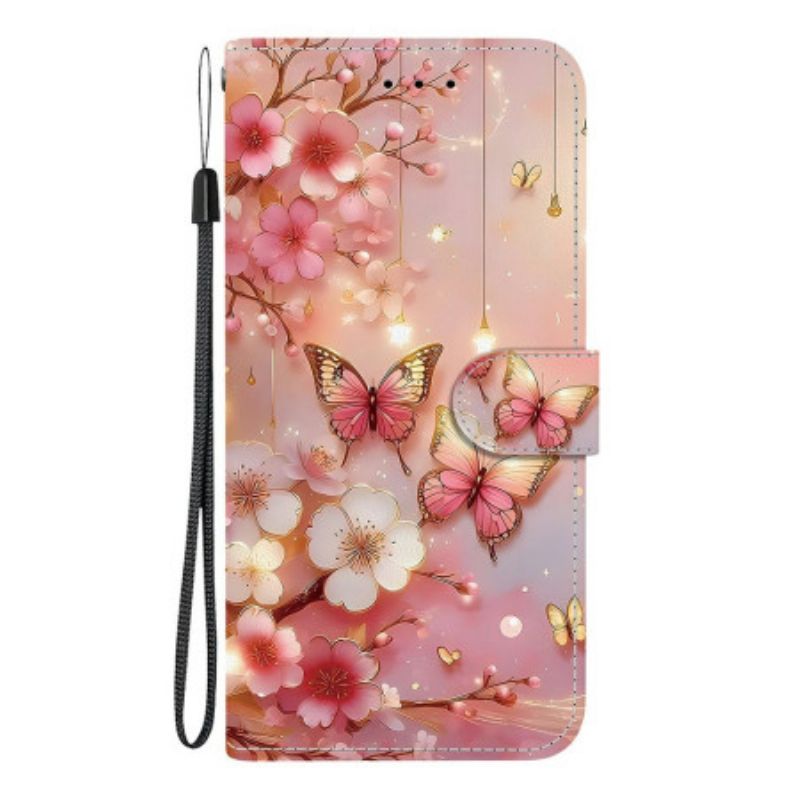 Etui Folio Do Samsung Galaxy S26 Motyle W Lampionie
