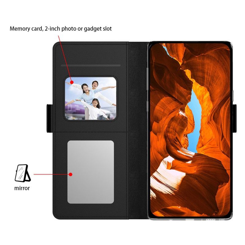 Etui Folio Do Samsung Galaxy S26 Wyjmowany Uchwyt Na Karty I Lusterko